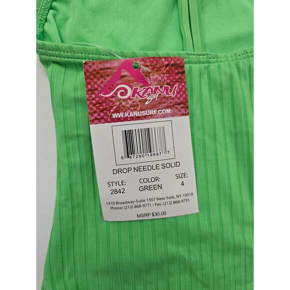 Kanu Surf Swim little girls one piece size 4 Green - Picture 3 of 3
